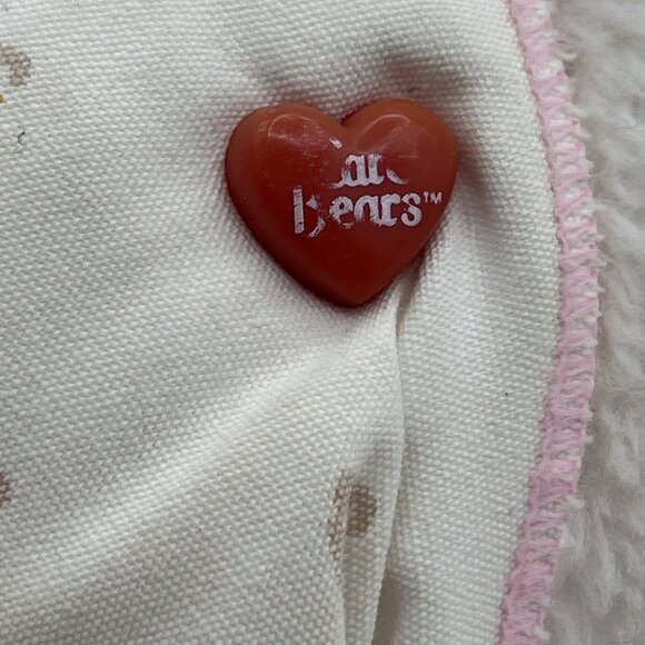 Vintage Care Bears Baby Hugs Plush 1983 Pink Bear w/ Diaper Heart Star - Picture 8 of 11